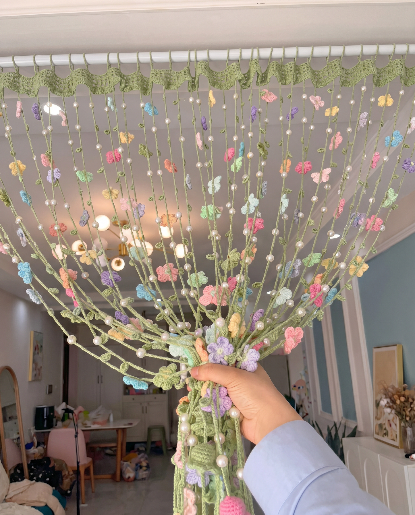 Owen Knits Flower Curtain